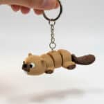 Kunduz Figürlü Hareketli Anahtarlık