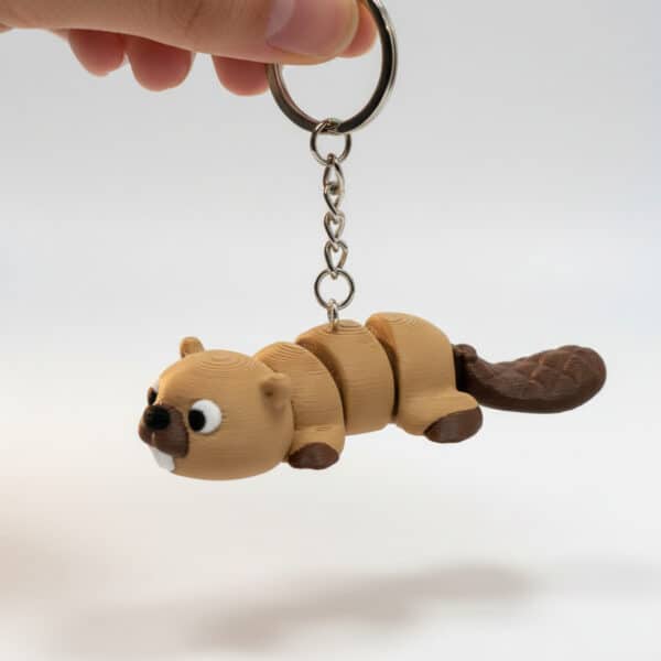 Kunduz Figürlü Hareketli Anahtarlık