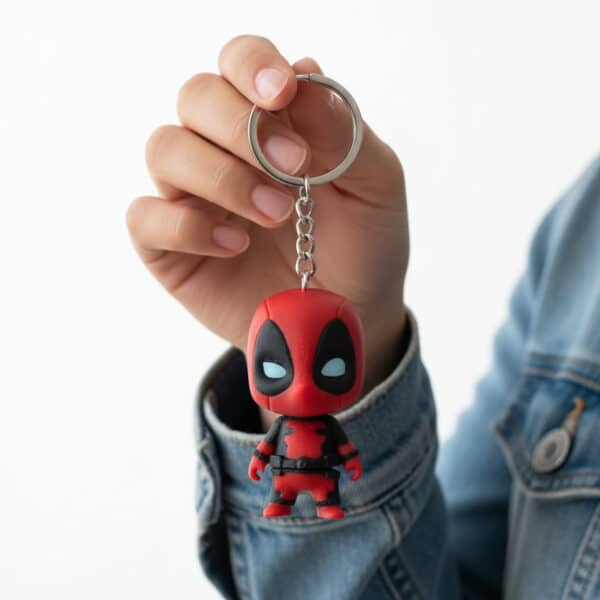 Deadpool Figürlü Hareketli Anahtarlık