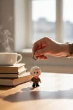 Albert Einstein Figürlü Hareketli Anahtarlık