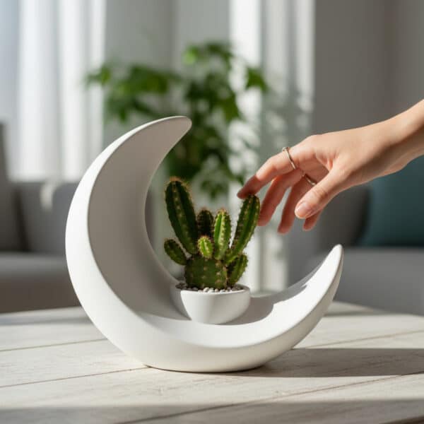 Hilal Figürlü Tasarım Vazo