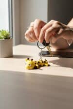 Zürafa Figürlü Hareketli Anahtarlık - Görsel 3