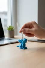 Sevimli Bebek Ejderha Figürlü Anahtarlık - Görsel 2