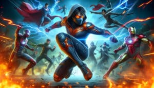 Poster Movie Called Action Shows Man Wearing Mask Mask