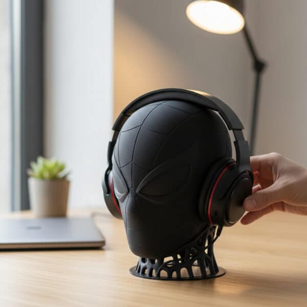 Spiderman Figürlü Kulaklık Standı